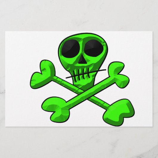 スカル 便箋 (正面)