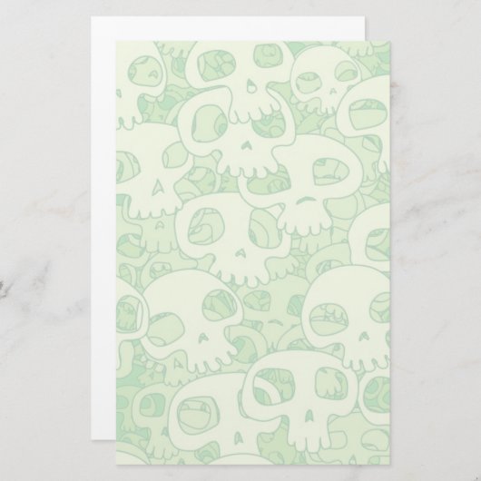 スカル 便箋 (正面/裏面)