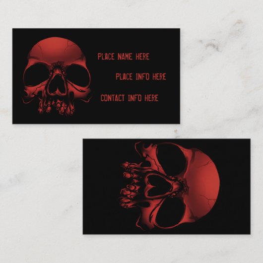 スカル 名刺 (正面/裏面)