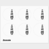 スカル – 垂直 ラウンドシール (シート)