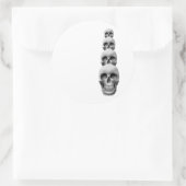 スカル – 垂直 ラウンドシール (バッグ)