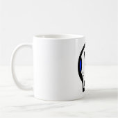 スカル「愛は痛み」 コーヒーマグカップ (左)