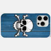 スカル、木製 Case-Mate iPhoneケース (裏面 (横))