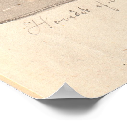 スカル、正面図 ポスター (角)