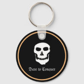 スカル、海賊、ブラック、ゴート/征服 キーホルダー (裏面)