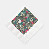 スカル 縁ありランチョンナプキン (角)