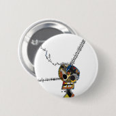 スカル 缶バッジ (正面&裏面)