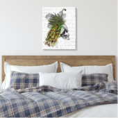 スカル（羽毛付き） キャンバスプリント (インサイチュ (寝室))