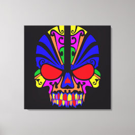 スカル(色) キャンバスプリント