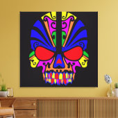 スカル（色） キャンバスプリント (インサイチュ (リビング))