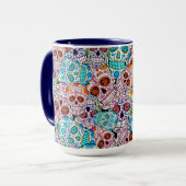 スカル（花） マグカップ (正面左)