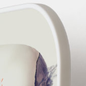 スカル（花、白） ピックルボールラケット (左詳細)