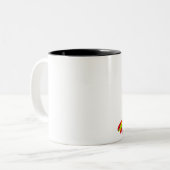 スカル: 虹のカムフラージュ ツートーンマグカップ (正面左)