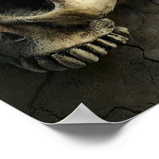 スカル・蝶 ポスター (角)