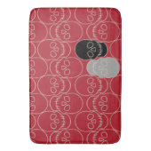 スカル – 血の赤と骨の白 バスマット (正面縦)