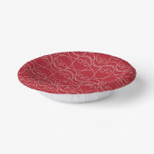 スカル – 血の赤と骨の白 ペーパーボウル (傾斜あり)