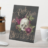 スカル,衣装パーティー,ハロウィーン,ゴシック,不気味なPa 台座サイン (インサイチュ)