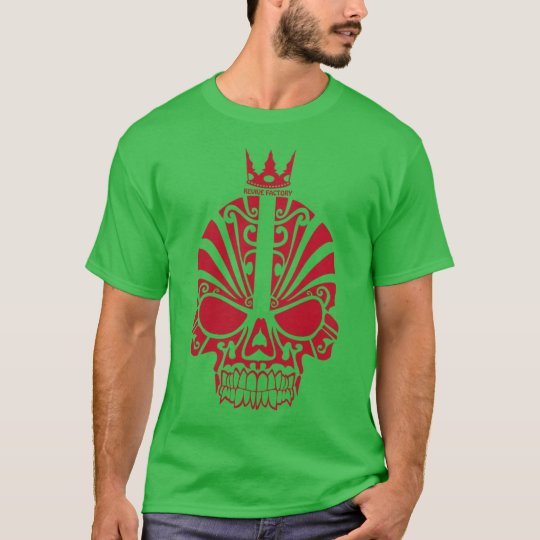 スカル(赤) Tシャツ