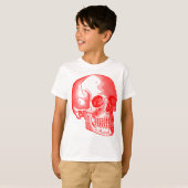 スカル – 赤 Tシャツ (正面フル)