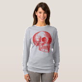 スカル – 赤 Tシャツ (正面フル)