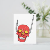 スカル~釣り針刺青スカルファンタジー術 ポストカード (スタンド正面)