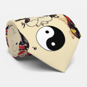 スカル、骨格、蝶々のタトゥー ネクタイ (ロール)