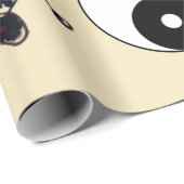 スカル、骨格、蝶々のタトゥー ラッピングペーパー (ロールコーナー)