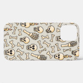 スカル、骨格、骨のシームレスなパターンハンドdr Case-Mate iPhoneケース (裏面 (横))