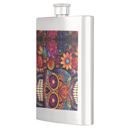 スカル，骨，骨格，骨 フラスク (左)