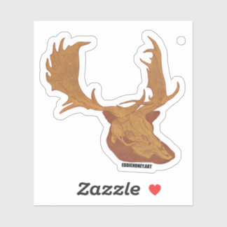 スカル – 鹿 シール