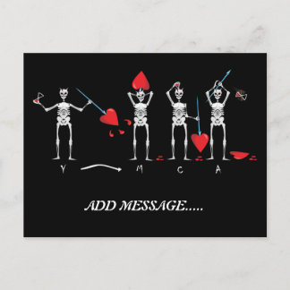 スカル;黒ひげYMCA ポストカード