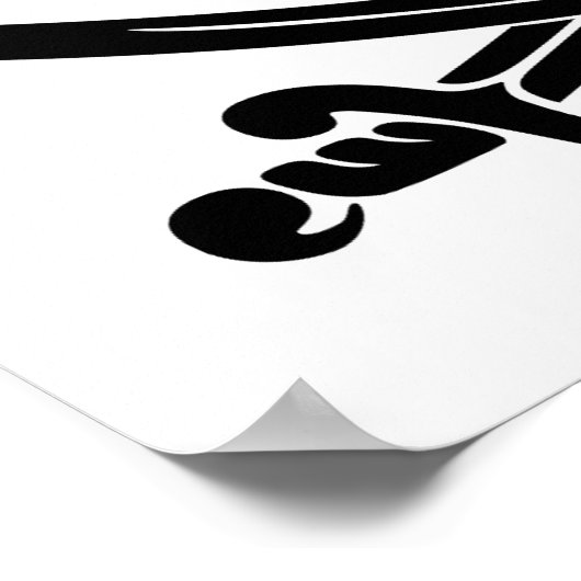 スカル-307778スカルの剣が黒いコートのクロス ポスター (角)