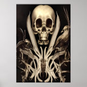 スカル | AIアートポスター ポスター (正面)