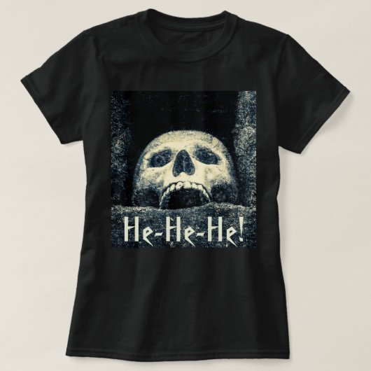 スカル- He-He! Tシャツ (デザイン正面)