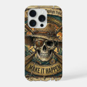 スカル iPhoneケース - iPhone 15 Pro ケース (裏面)