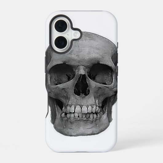 スカル iPhone 16ケース (裏面)