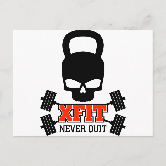 スカル_Light.png ポストカード (正面)