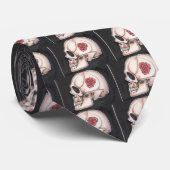 スカル「Nのバラのタイ ネクタイ (ロール)