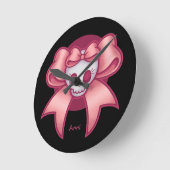 スカル「nの弓 ラウンド壁時計 (傾斜)