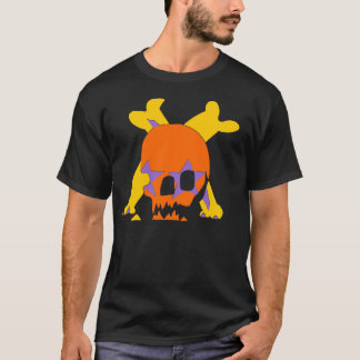 スカル「n」の骨 tシャツ