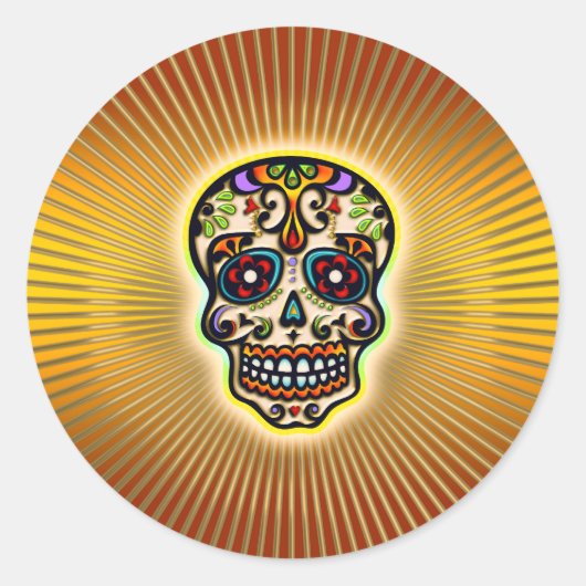 スカル-strahlen.png ラウンドシール (正面)