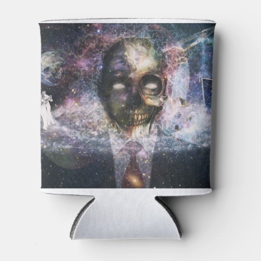 スカル(Tuxedo) 缶クーラー (正面)