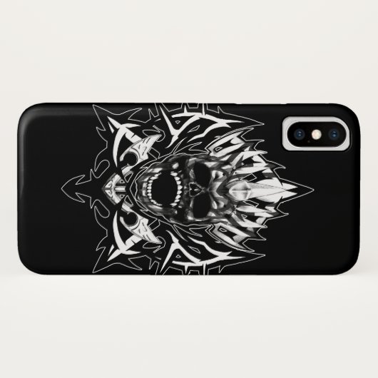 スカル-X Case-Mate iPhoneケース (裏面(横))