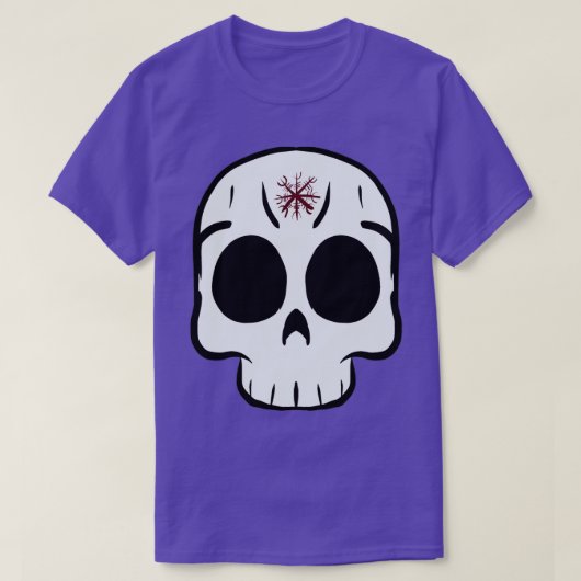 スカルaegishalmur tシャツ (デザイン正面)