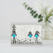 スカルArT カスタマイズ -  ポストカード (スタンド正面)