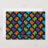 スカルBones 2 Halloween Photo Card 招待状 (裏面)