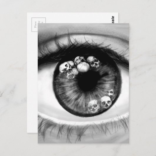 スカルEye ポストカード (正面/裏面)