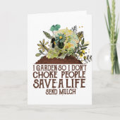 スカルIガーデンだから私は人々の人生を救窒息させない カード (正面)