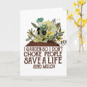 スカルIガーデンだから私は人々の人生を救窒息させない カード (黄色い花)