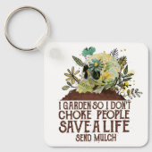 スカルIガーデンだから私は人々の人生を救窒息させない キーホルダー (正面)